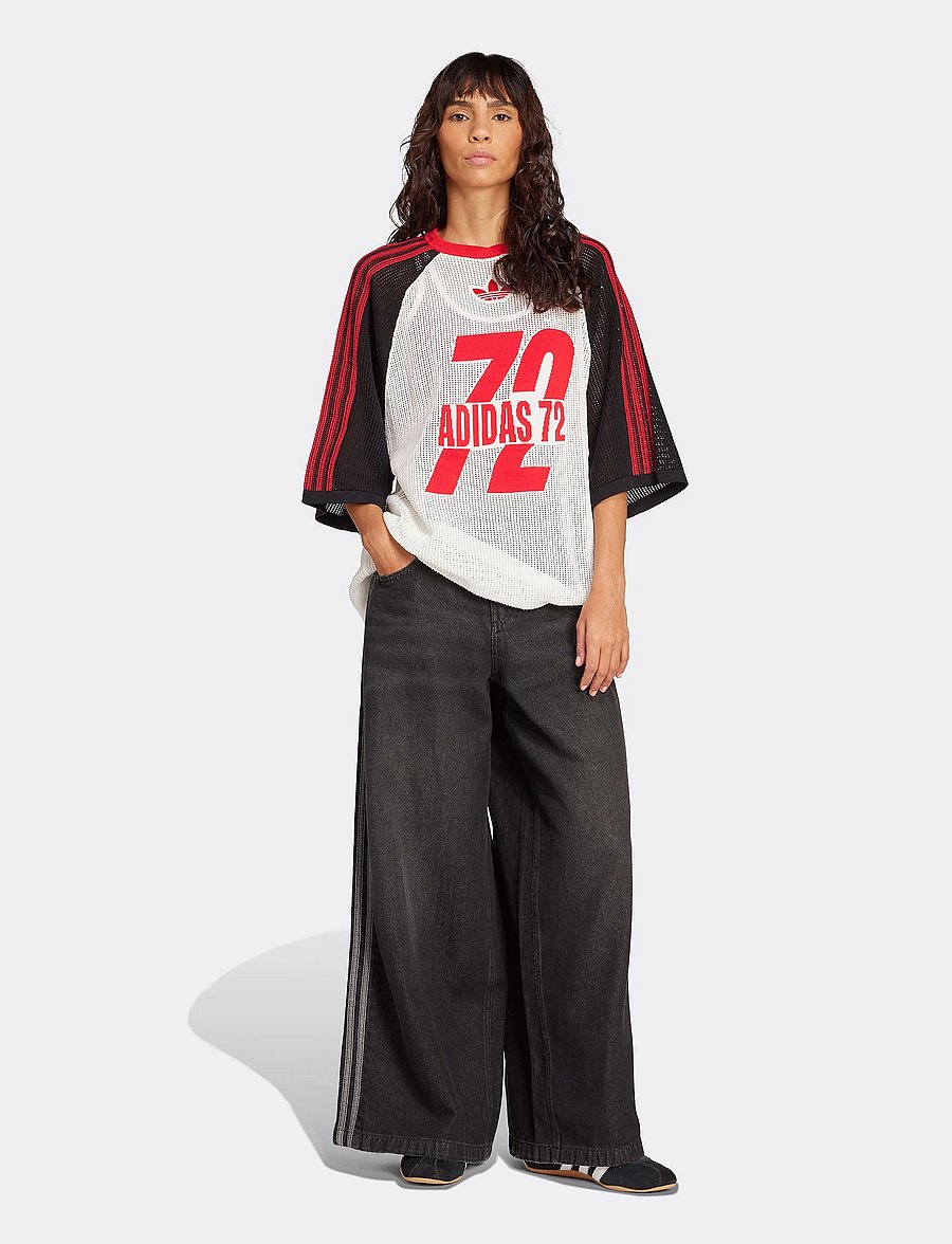 adidas Originals - DENIM WIDE PANT - black - 0