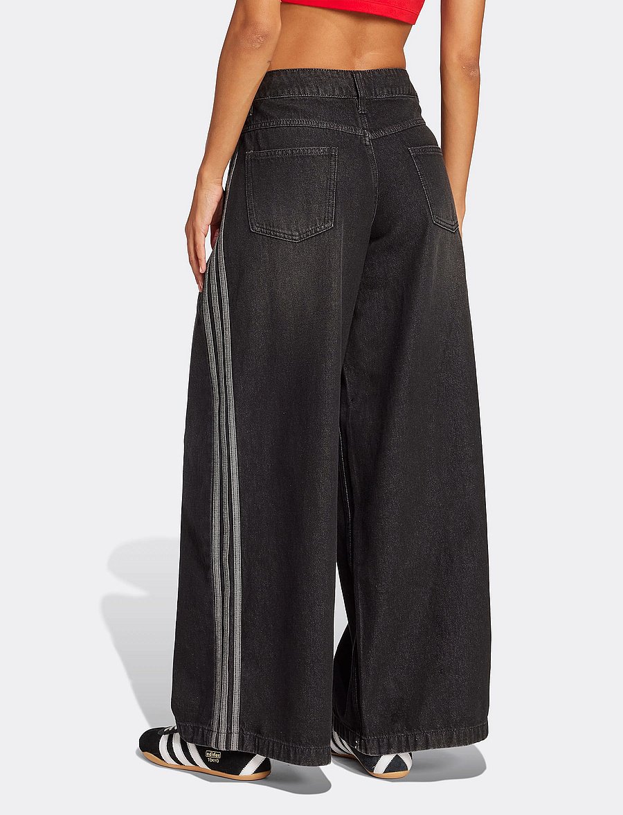 adidas Originals - DENIM WIDE PANT - black - 4