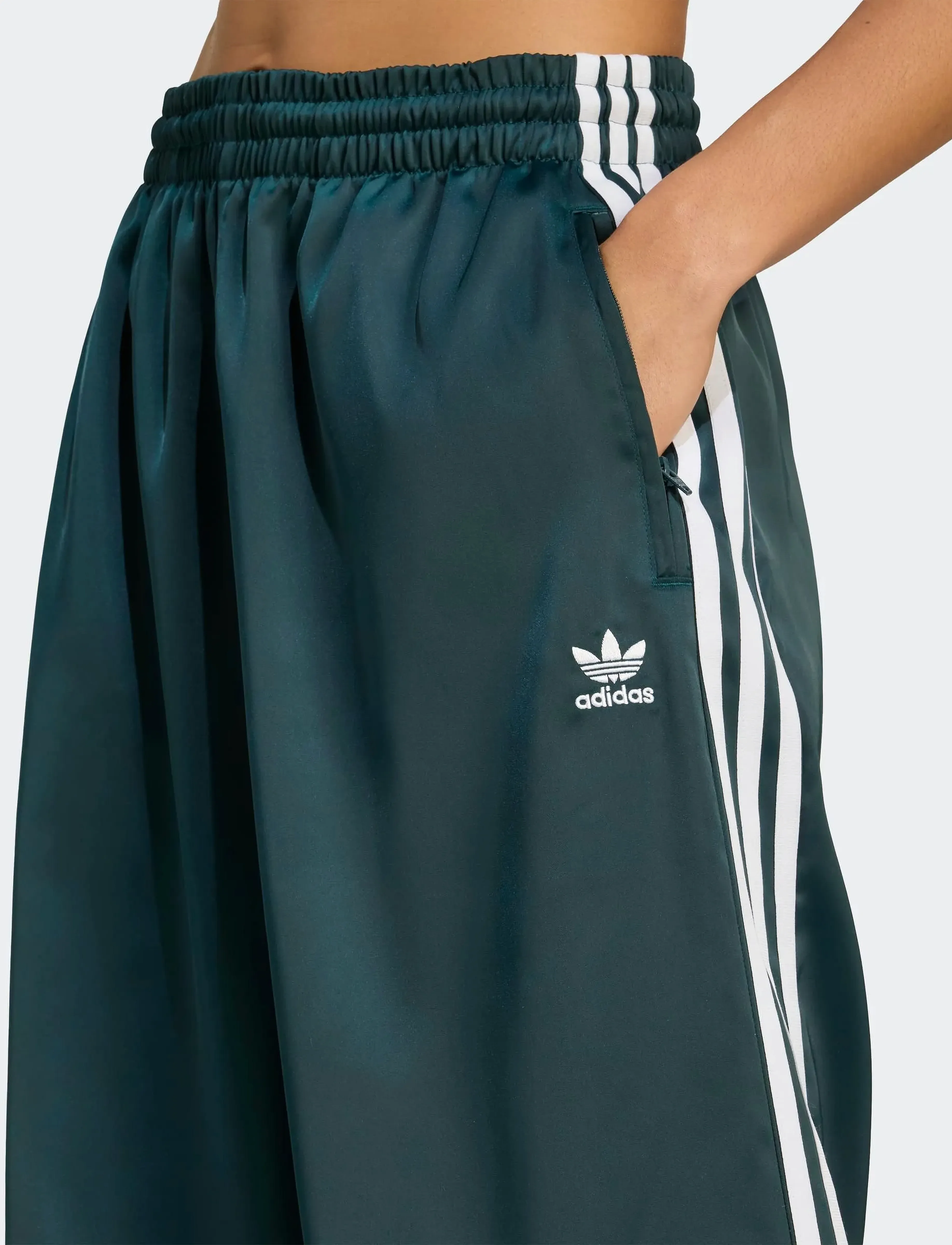 adidas Originals - SATIN TP WL - trainingshosen - aurivy/white - 2
