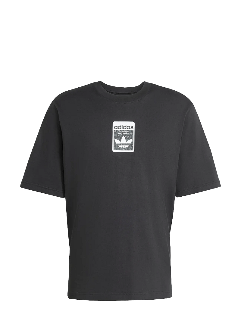 adidas Originals - GRAPHIC OS SS T - oberteile & t-shirts - black - 1