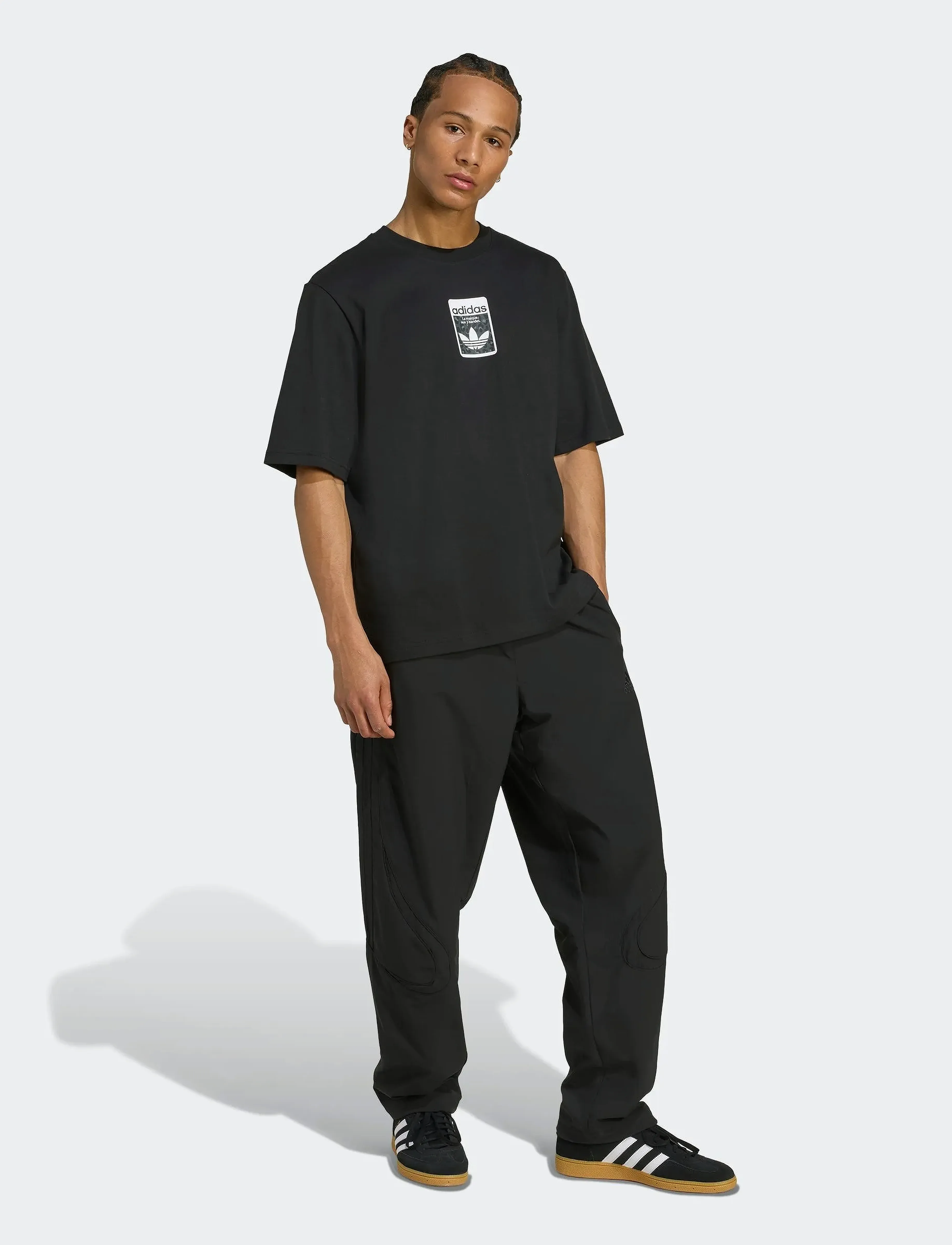 adidas Originals GRAPHIC OS SS T - Marškinėliai - BLACK / black