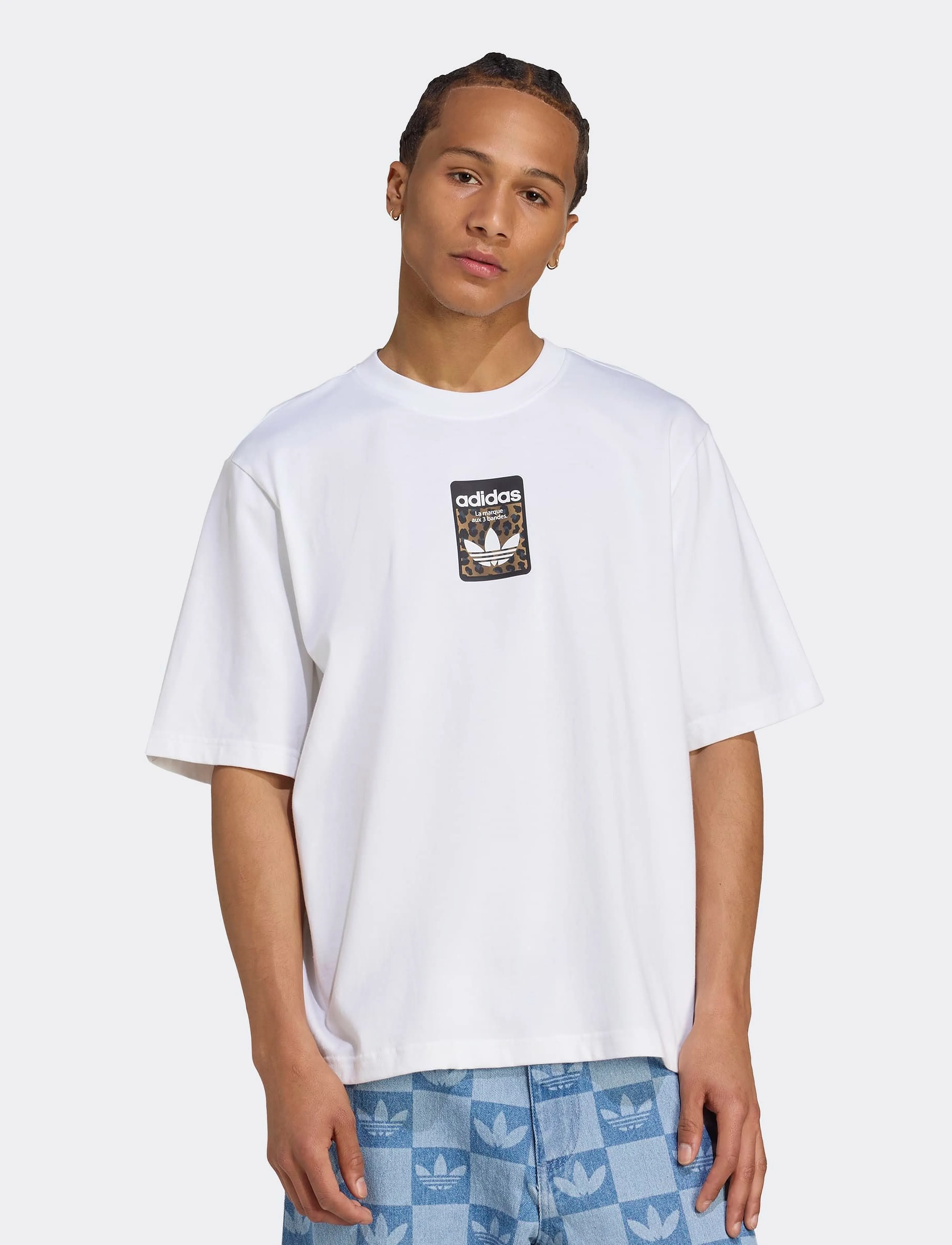 adidas Originals GRAPHIC OS SS T - Streetwear - WHITE / white