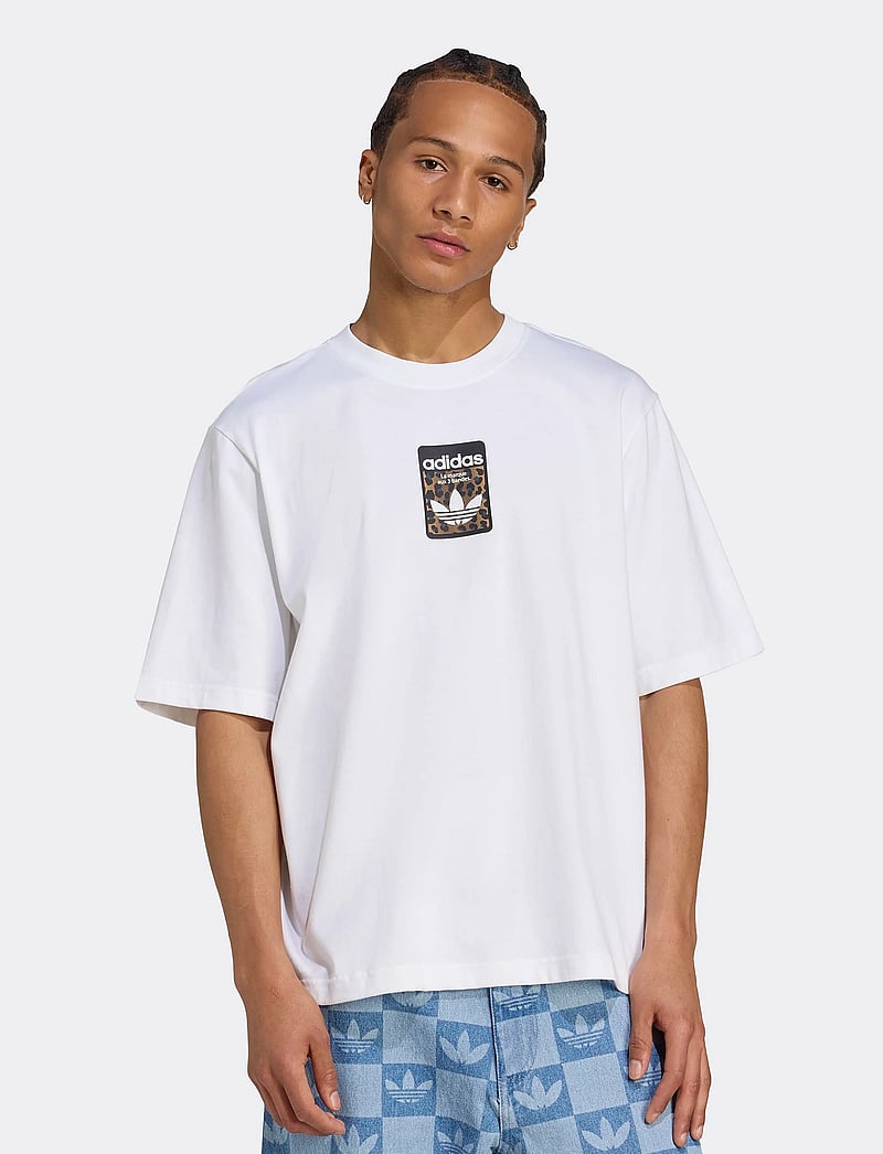 adidas Originals - GRAPHIC OS SS T - oberteile & t-shirts - white - 0