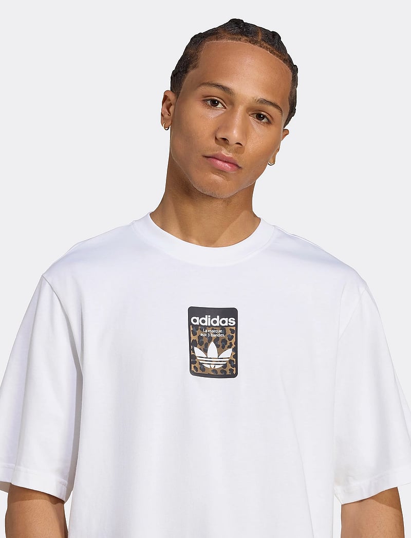 adidas Originals - GRAPHIC OS SS T - oberteile & t-shirts - white - 3