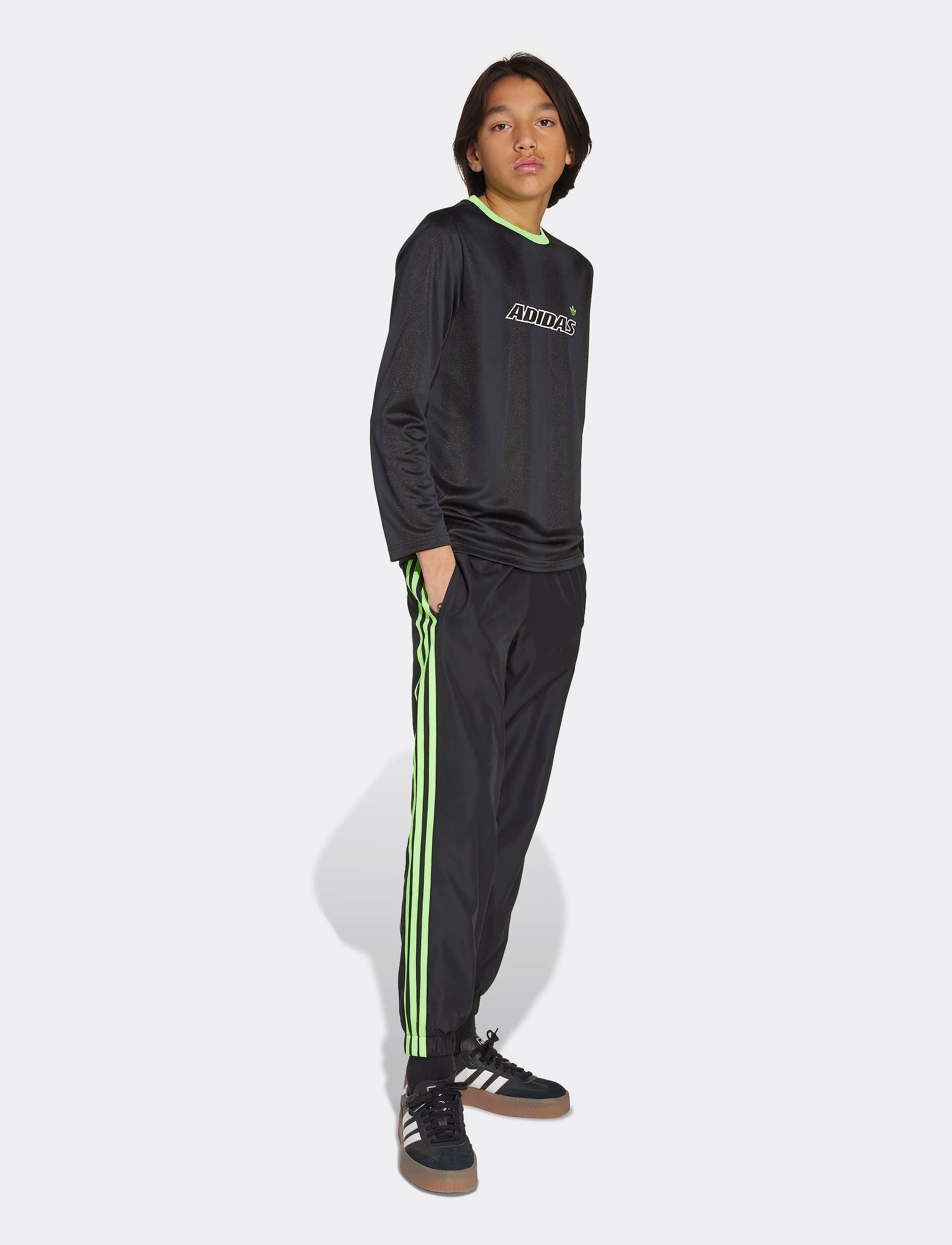 adidas Originals LS TEE - adidas Originals - BLACK/SIGGNR / black