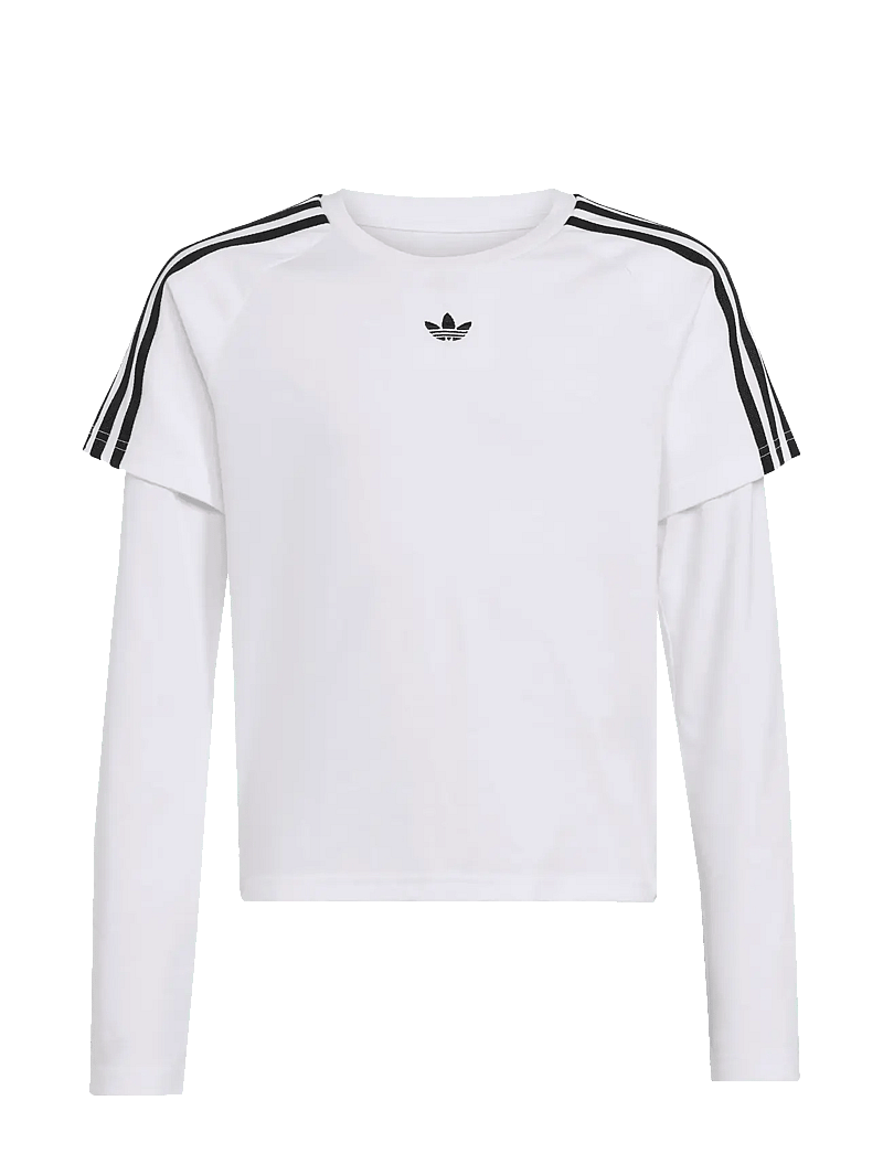 adidas Originals - LONG SLEEVE TEE - t-krekli ar garām piedurknēm - white/black - 1