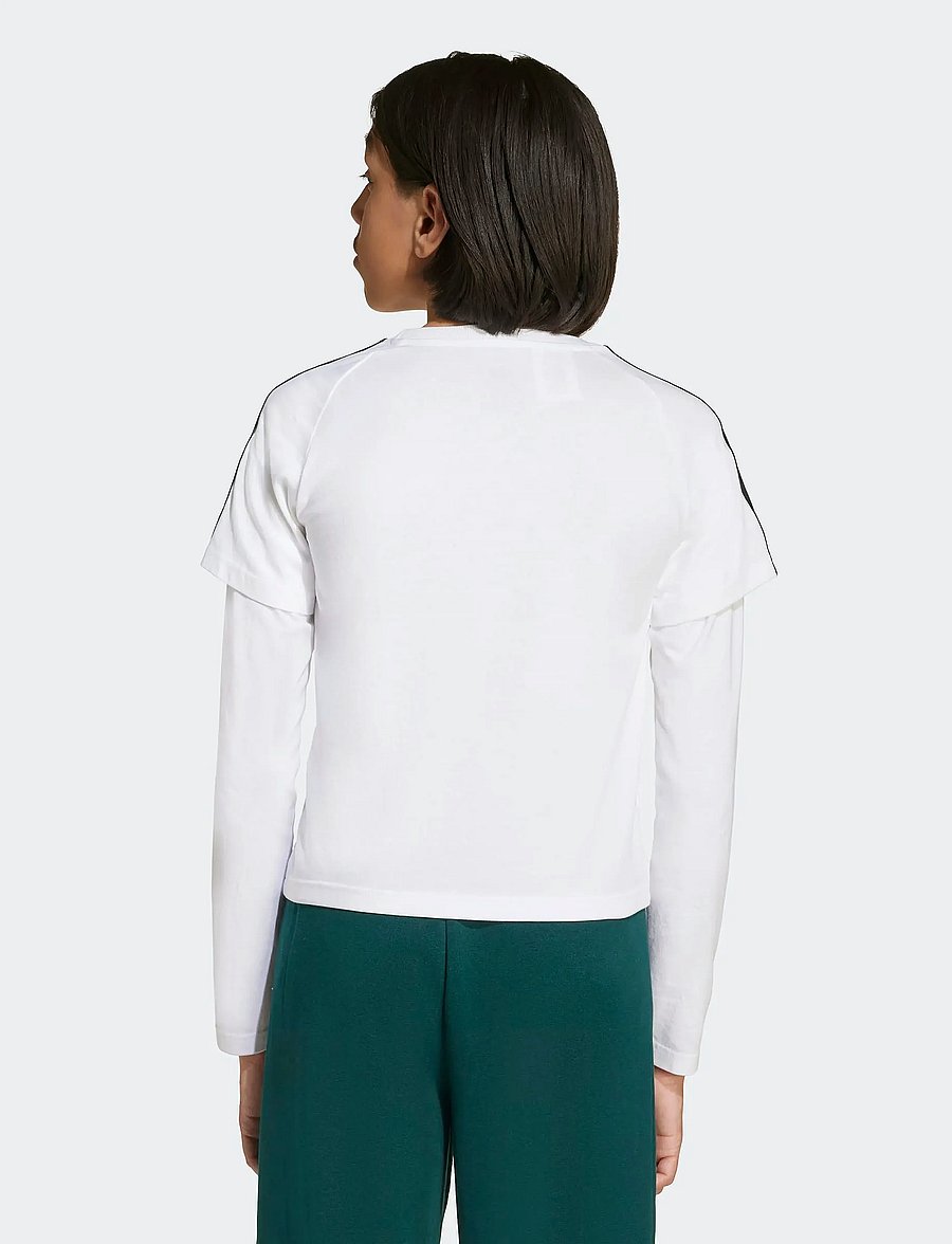 adidas Originals - LONG SLEEVE TEE - langärmelig - white/black - 2