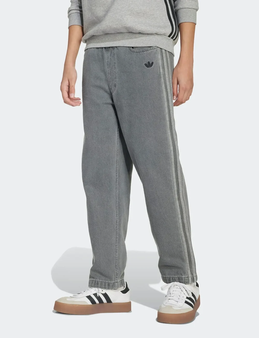 adidas Originals - DENIM PANTS - loose jeans - lghden - 4