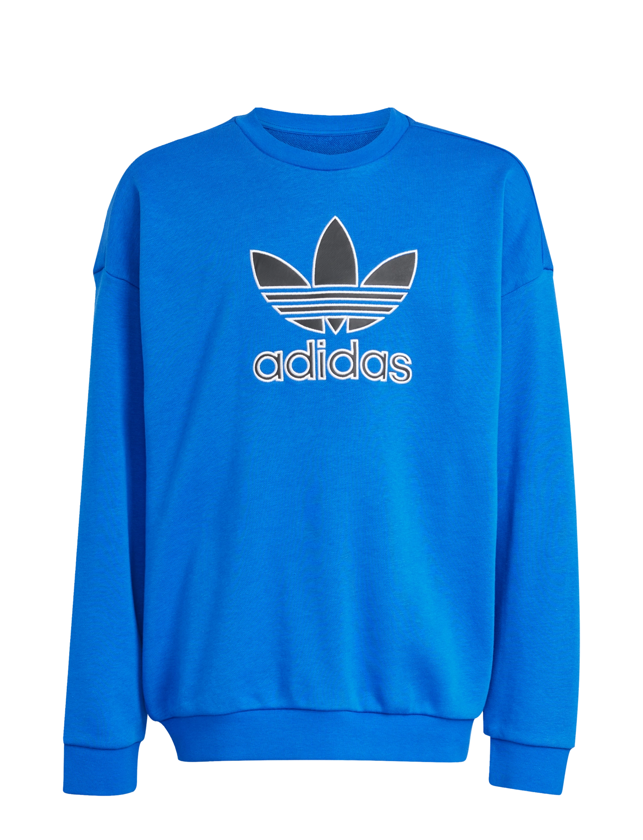 adidas Originals TREFOIL CREW - Tops - BLUE/BLACK / blue
