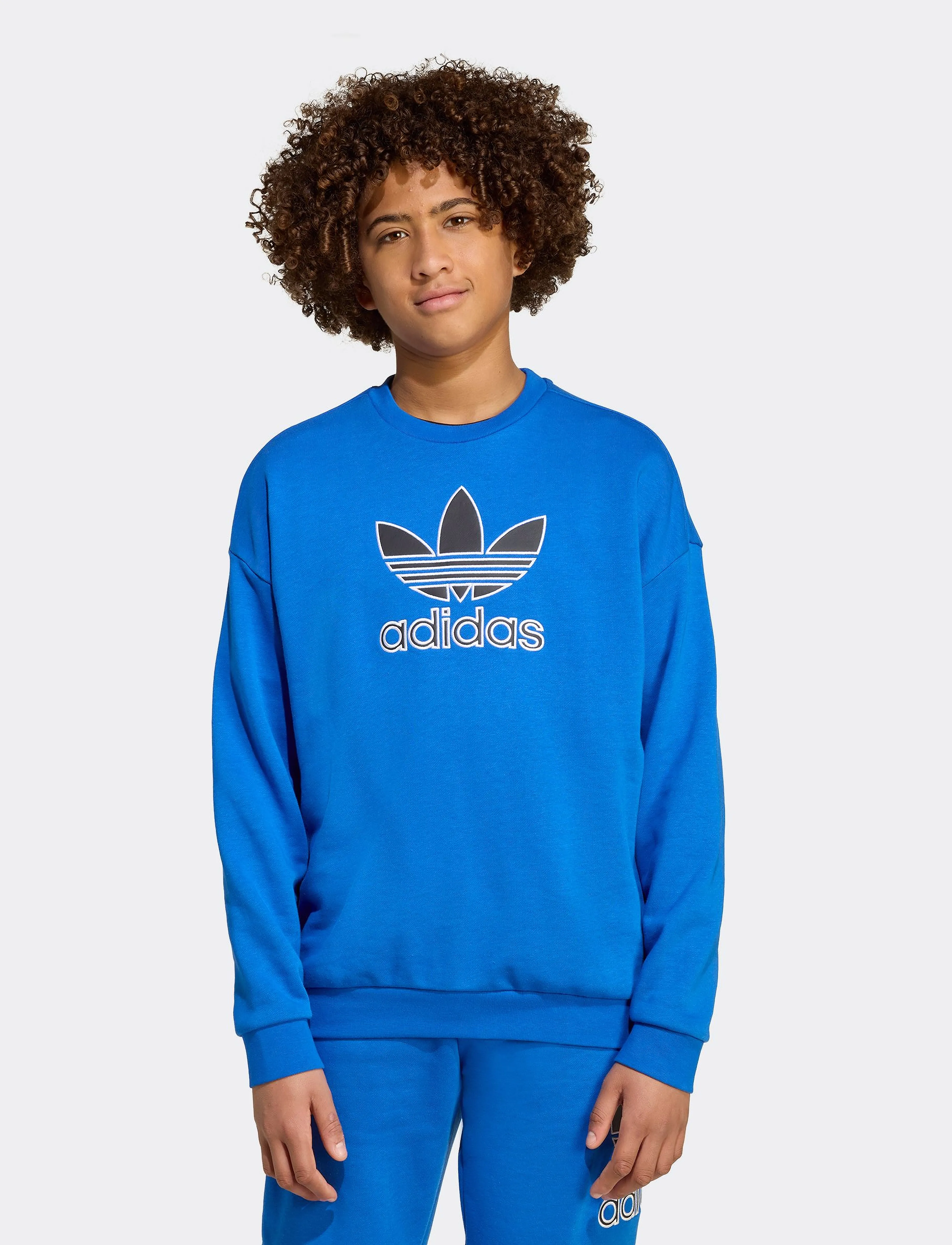 adidas Originals TREFOIL CREW - adidas Originals - BLUE/BLACK / blue