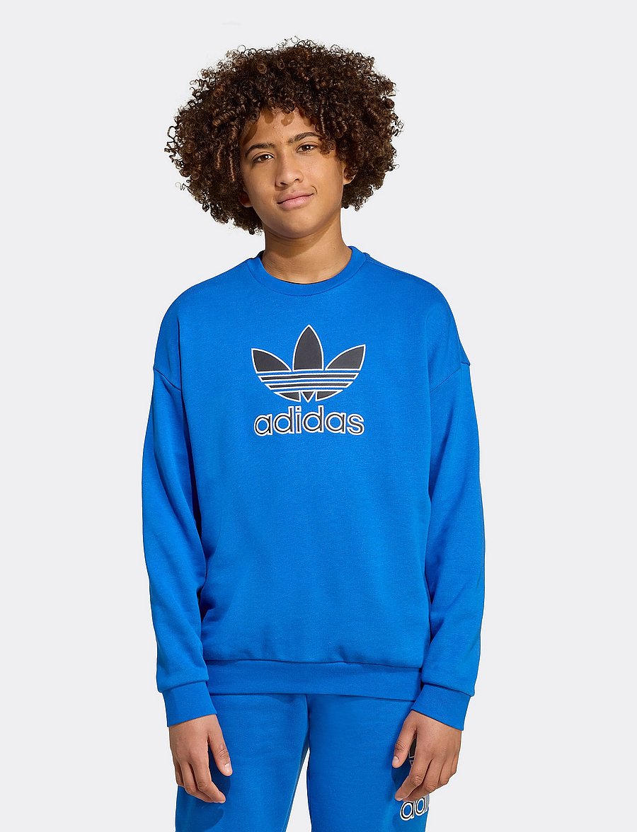 adidas Originals - TREFOIL CREW - sweatshirts - blue/black - 0