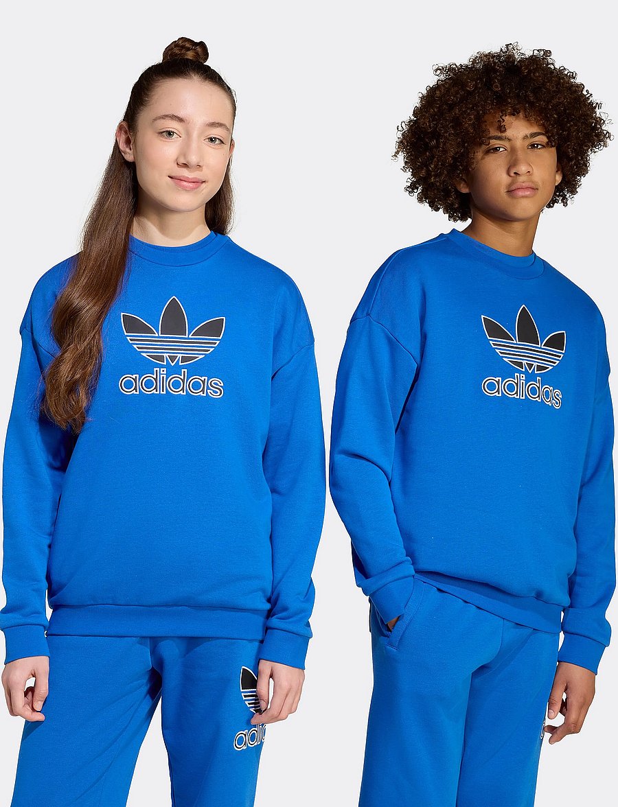 adidas Originals - TREFOIL CREW - sweatshirts - blue/black - 3