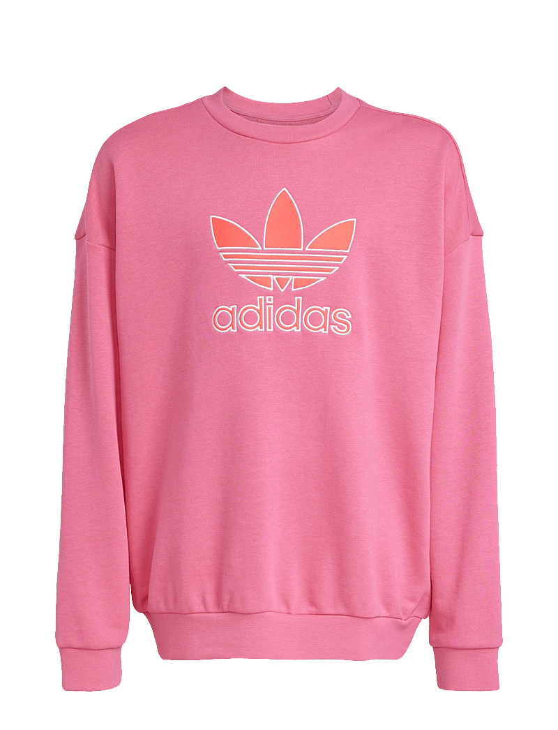 adidas Originals - TREFOIL CREW - sweatshirts - pnkfus/lucred - 1