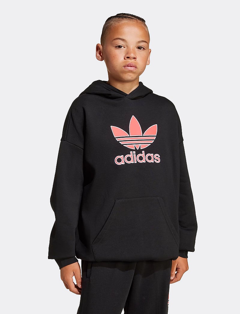 adidas Originals - TREFOIL HOODIE - hættetrøjer - black - 0