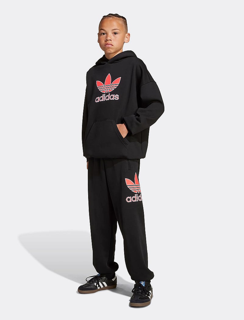 adidas Originals - TREFOIL HOODIE - hættetrøjer - black - 5