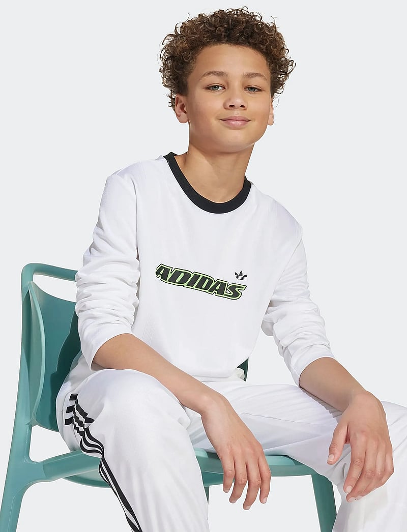 adidas Originals - LS TEE - t-krekli ar garām piedurknēm - white/black - 2