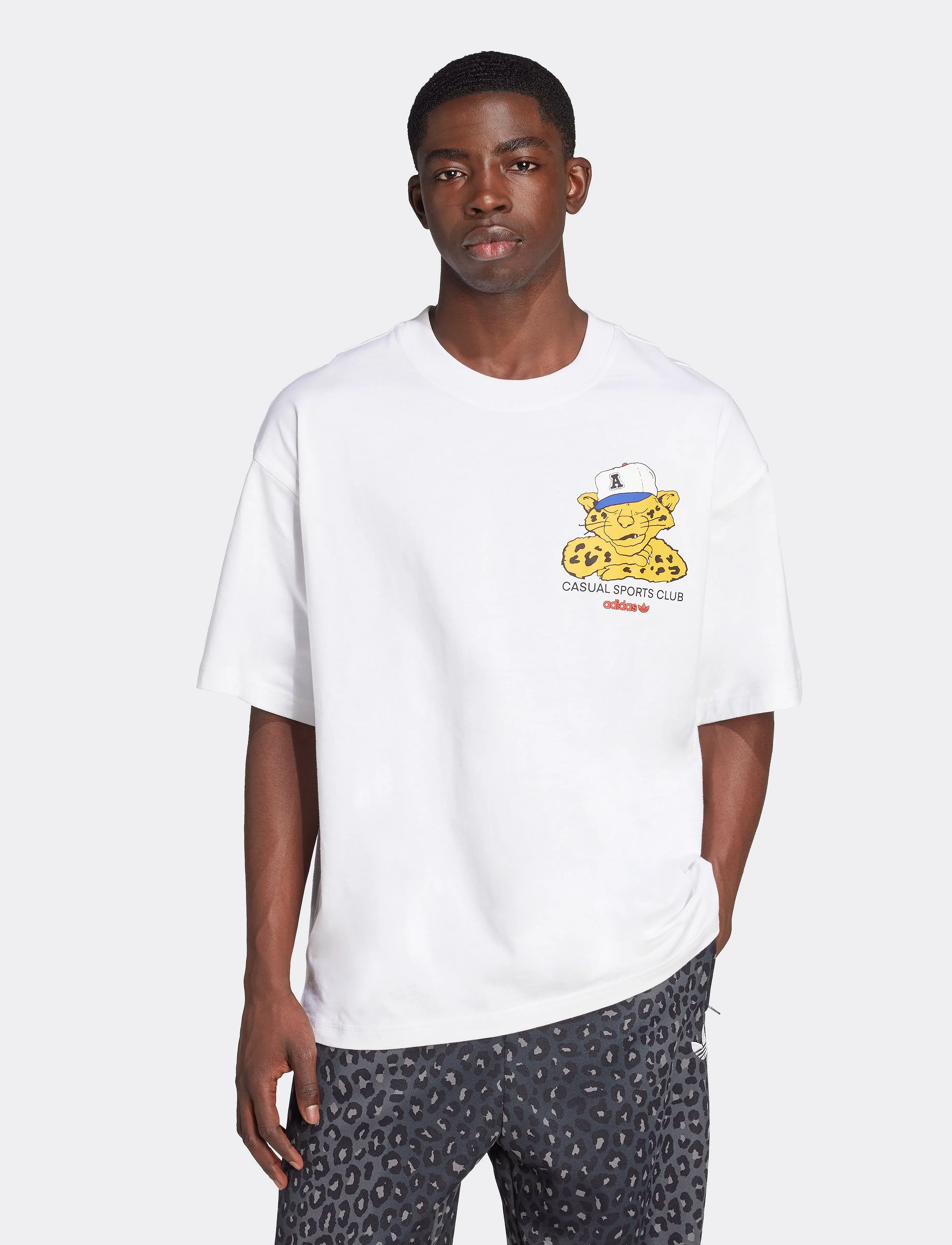 adidas Originals GRAPHIC OS SS T - Streetwear - WHITE / white