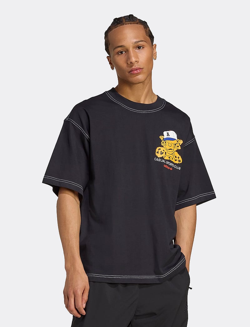 adidas Originals - GRAPHIC OS SS T - t-shirts - black - 0