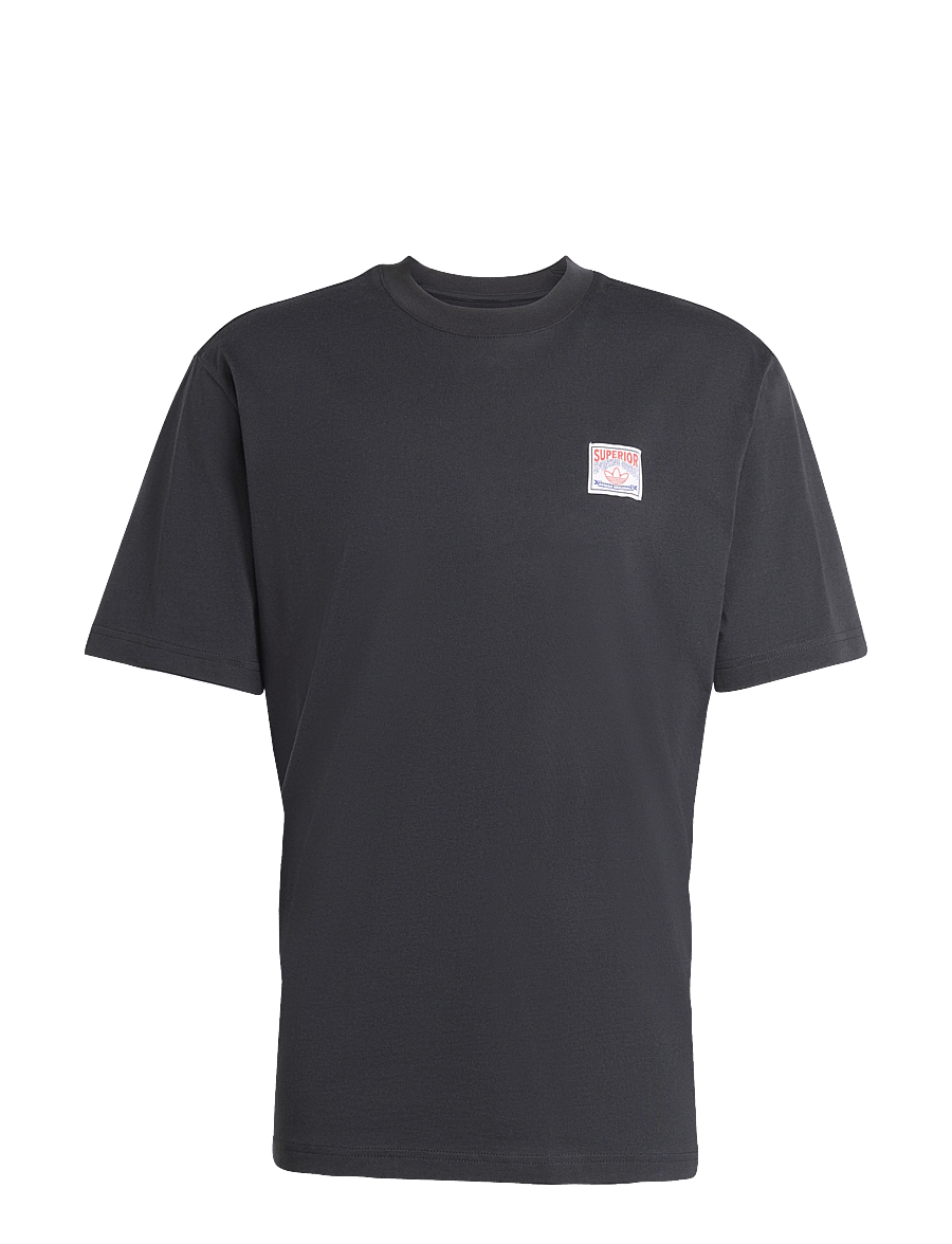 adidas Originals - GRAPHIC LO SS T - tops & t-shirts - black - 1