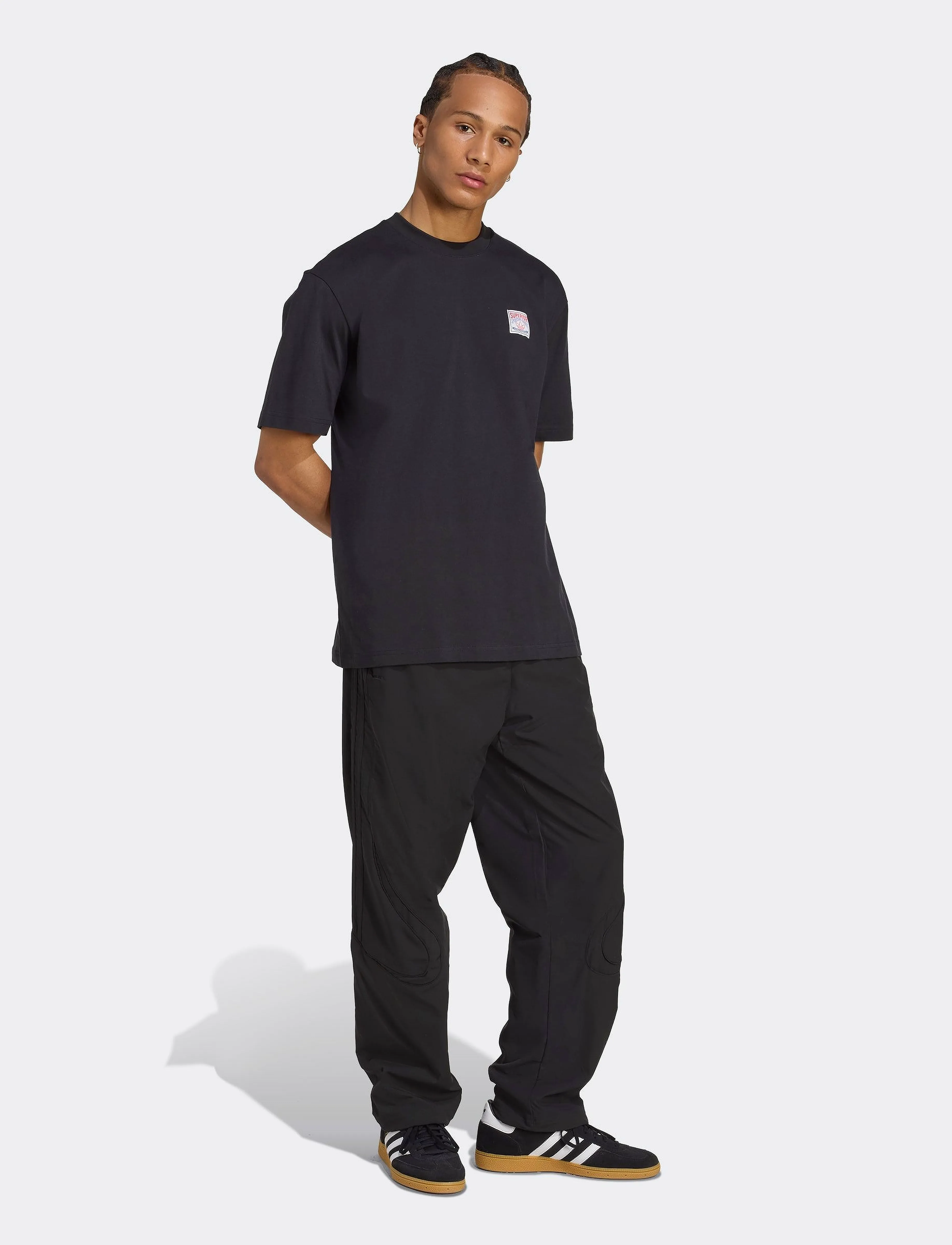 adidas Originals GRAPHIC LO SS T - T-särgid - BLACK / black
