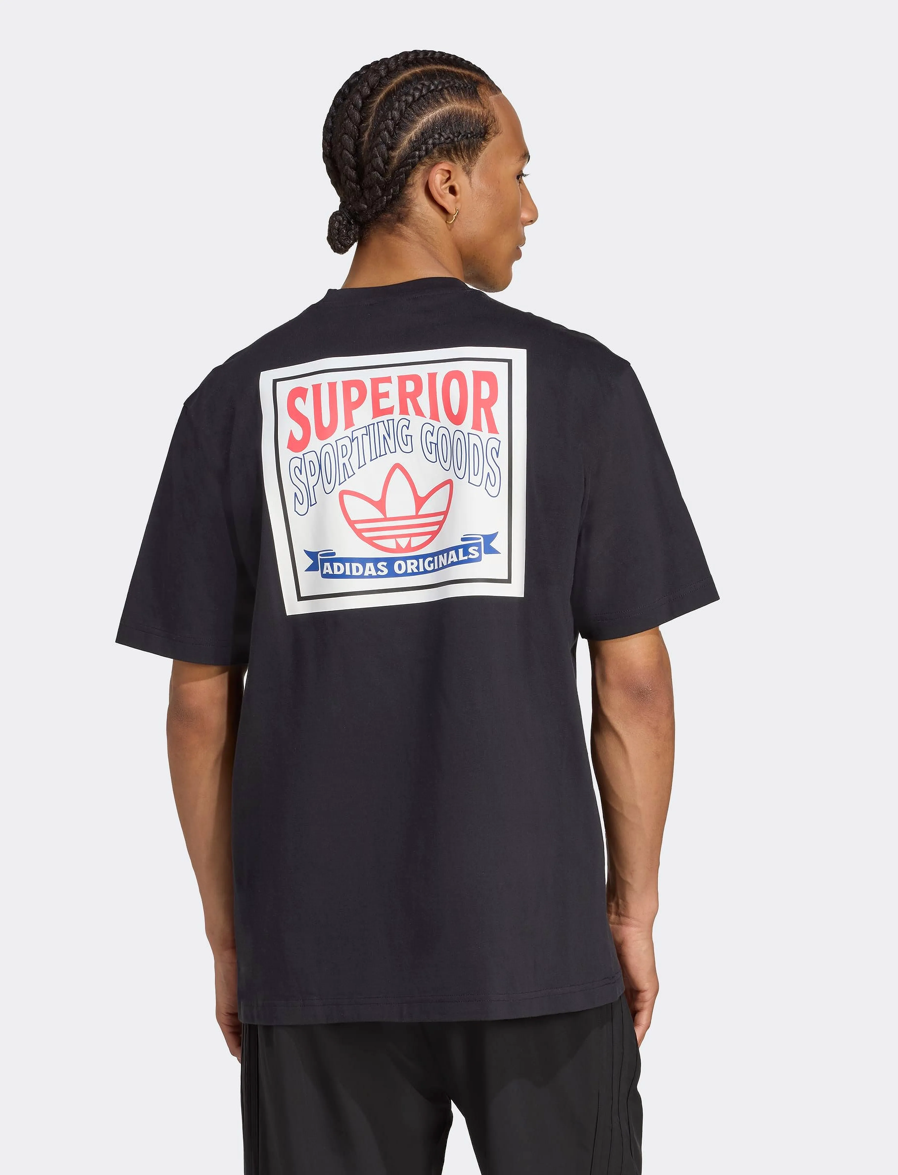 adidas Originals - GRAPHIC LO SS T - tops & t-shirts - black - 3
