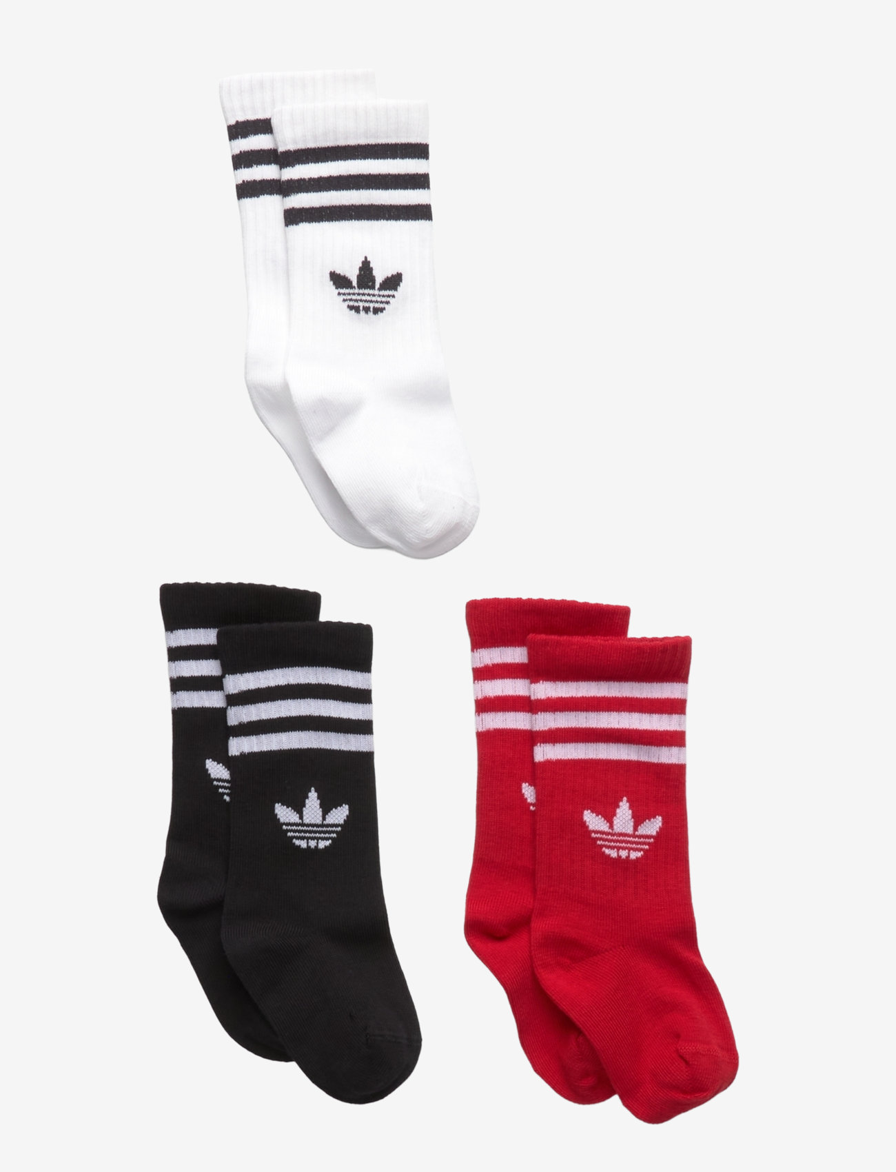 adidas Originals - CREW SOCK 3P - strumpor - betsca/black/white - 0