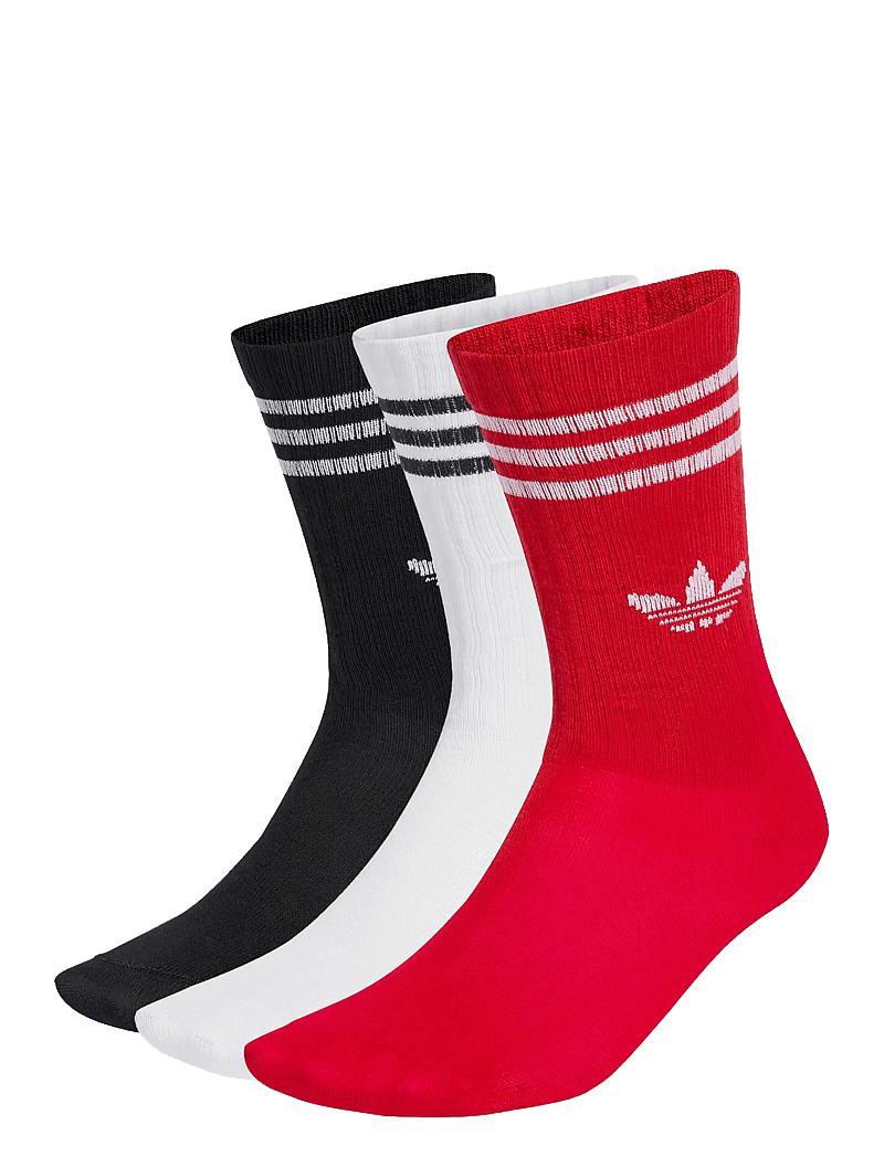 adidas Originals - CREW SOCK 3P - sokid - betsca/black/white - 0