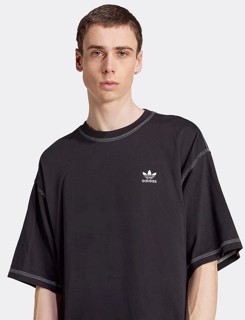 adidas Originals - ESSENTIALS TEE - oberteile & t-shirts - black - 3