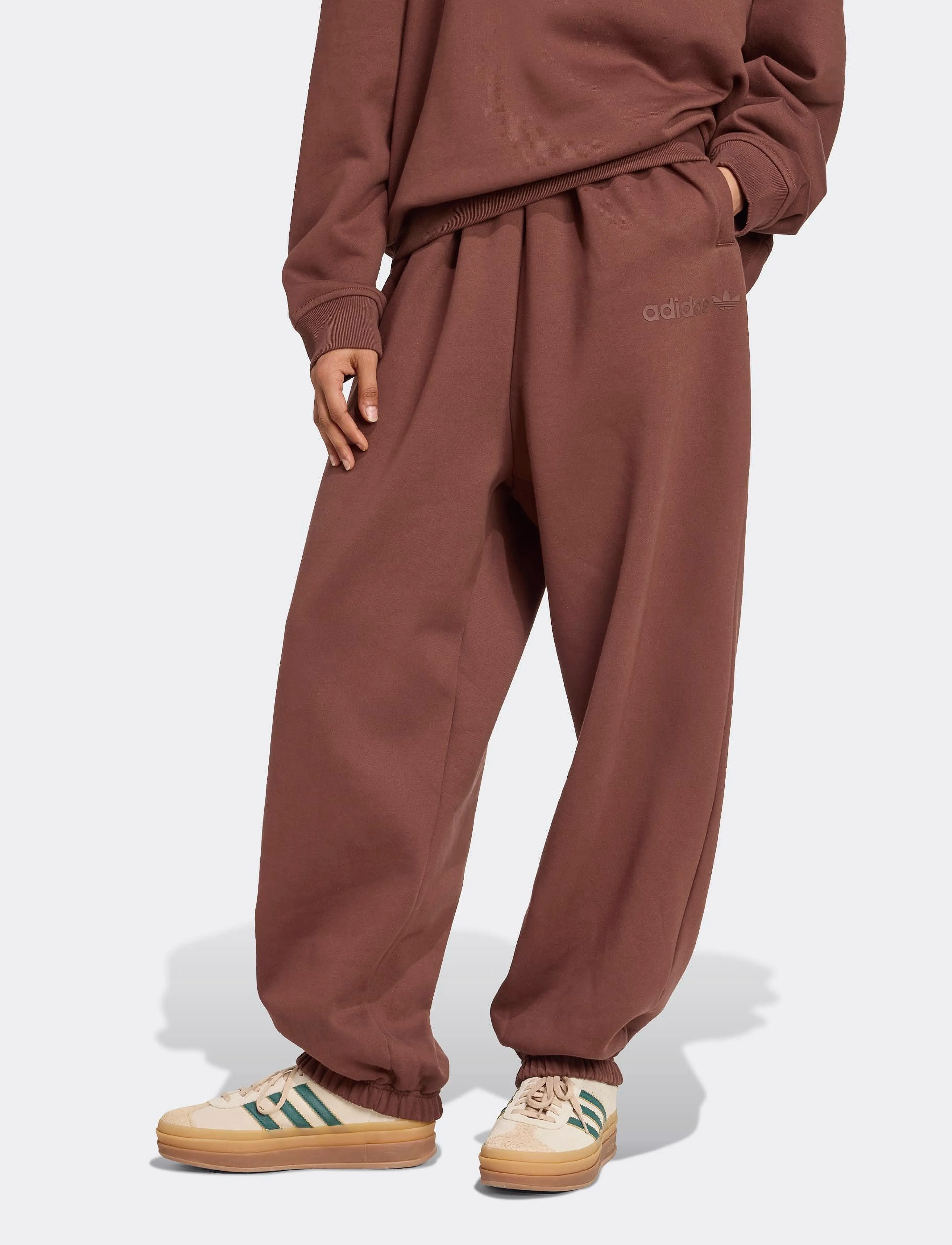 adidas Originals ESS LIN PANT - adidas Originals - AUBURN / brown