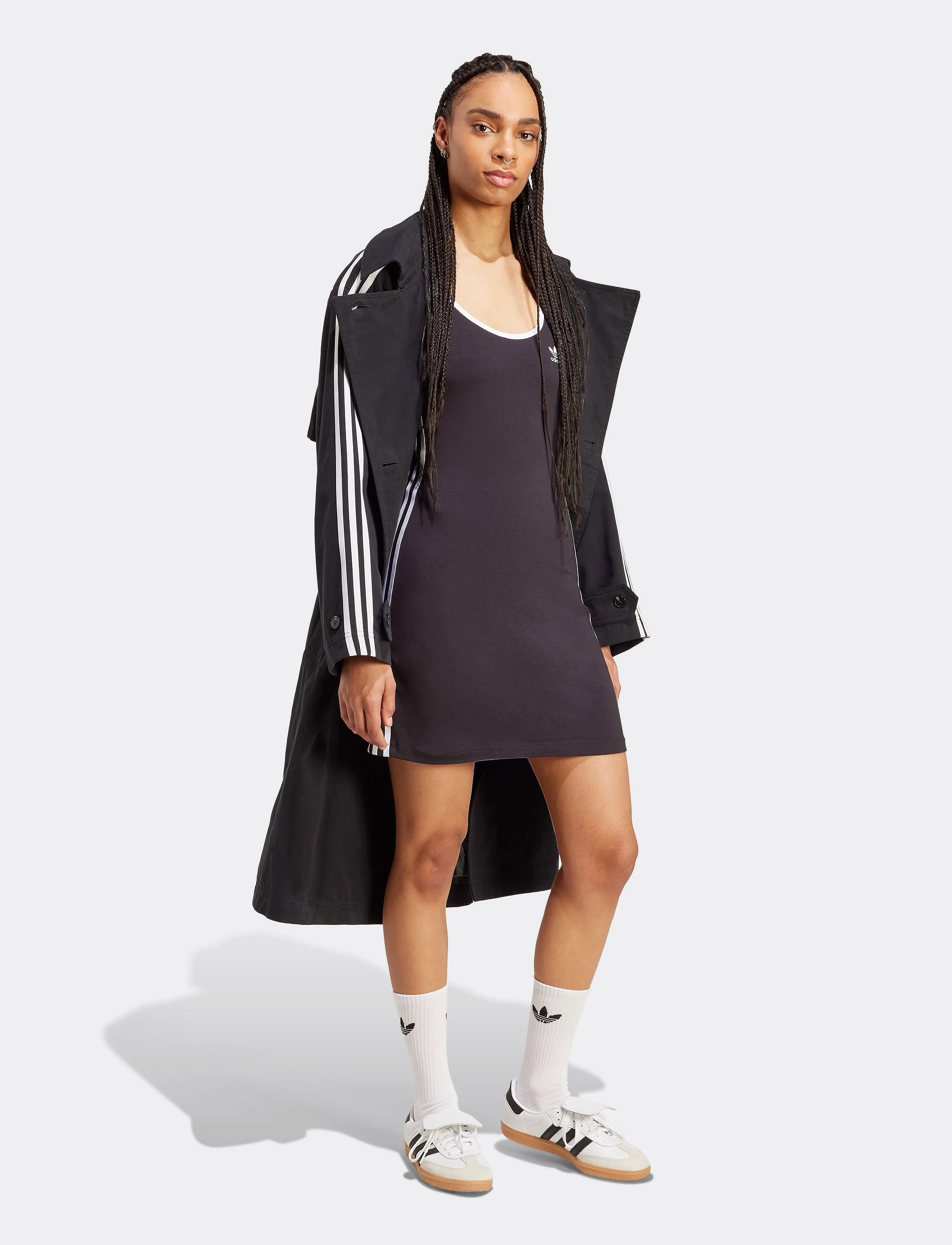 adidas Originals - 3S MINI DRESS - jurken & rokjes - black/white - 2