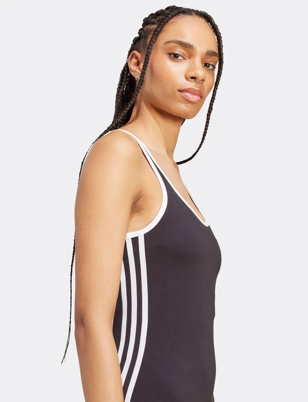 adidas Originals - 3S MINI DRESS - mekot & hameet - black/white - 3
