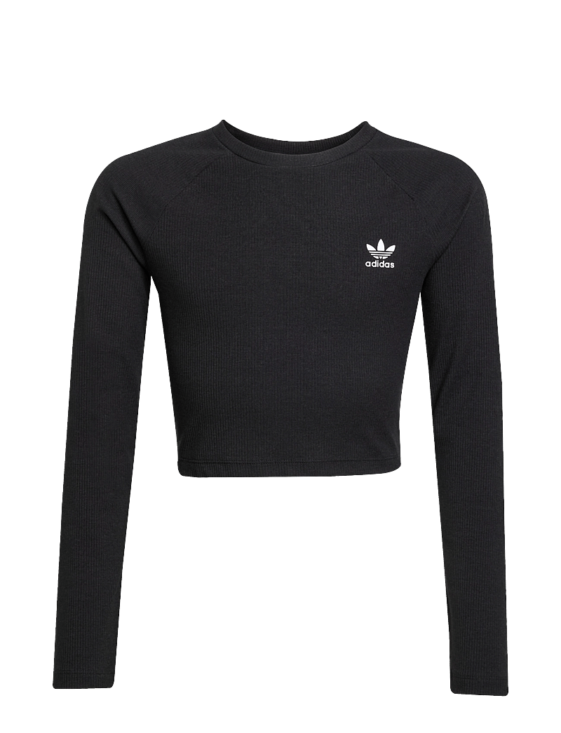 adidas Originals - RIB C LS TEE - t-krekli ar garām piedurknēm - black/white - 1