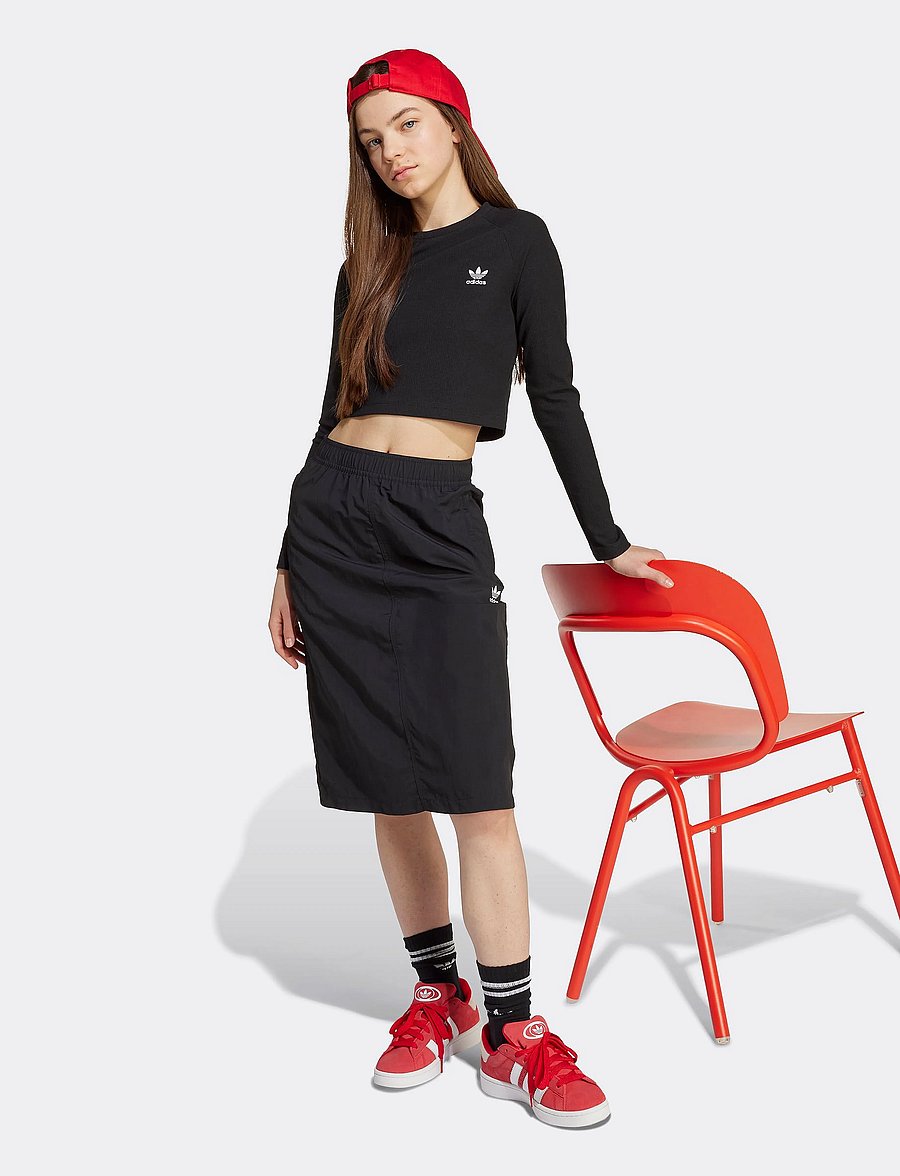 adidas Originals - RIB C LS TEE - t-shirts à manches longues - black/white - 0