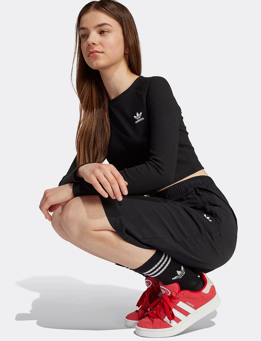 adidas Originals - RIB C LS TEE - t-shirts à manches longues - black/white - 2