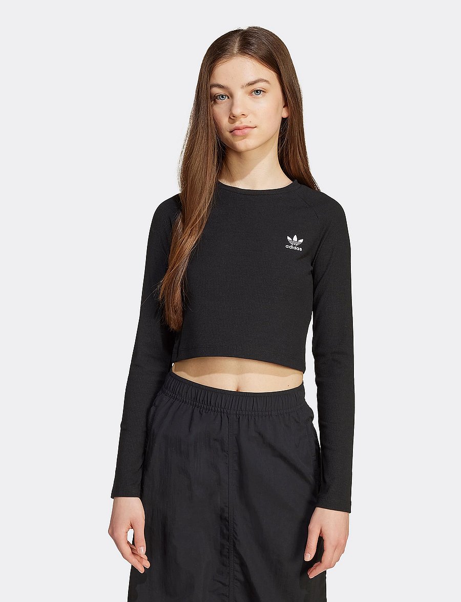 adidas Originals - RIB C LS TEE - t-shirts à manches longues - black/white - 4