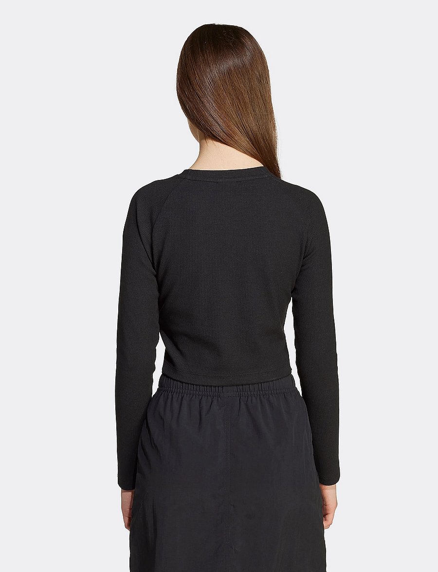 adidas Originals - RIB C LS TEE - t-shirts à manches longues - black/white - 5