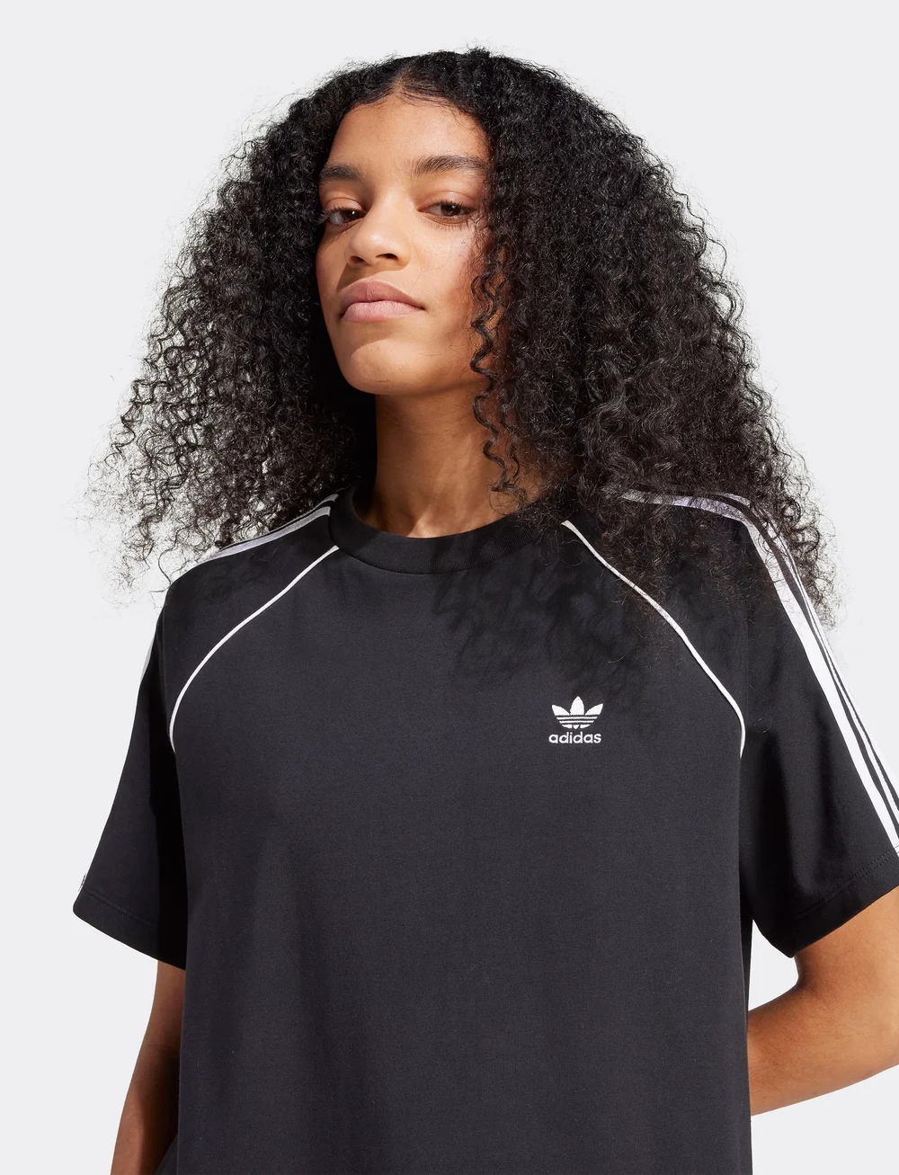 adidas Originals - SST TEE DRESS - kleider & röcke - black/white - 2