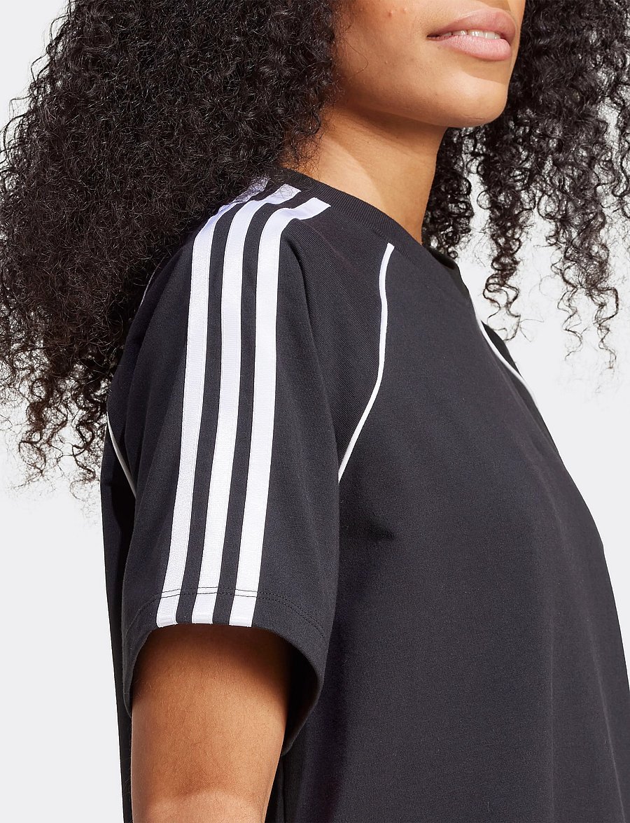 adidas Originals - SST TEE DRESS - black/white - 3