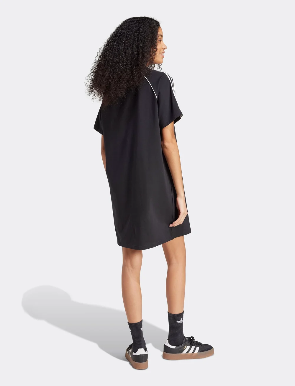 adidas Originals - SST TEE DRESS - kleider & röcke - black/white - 4