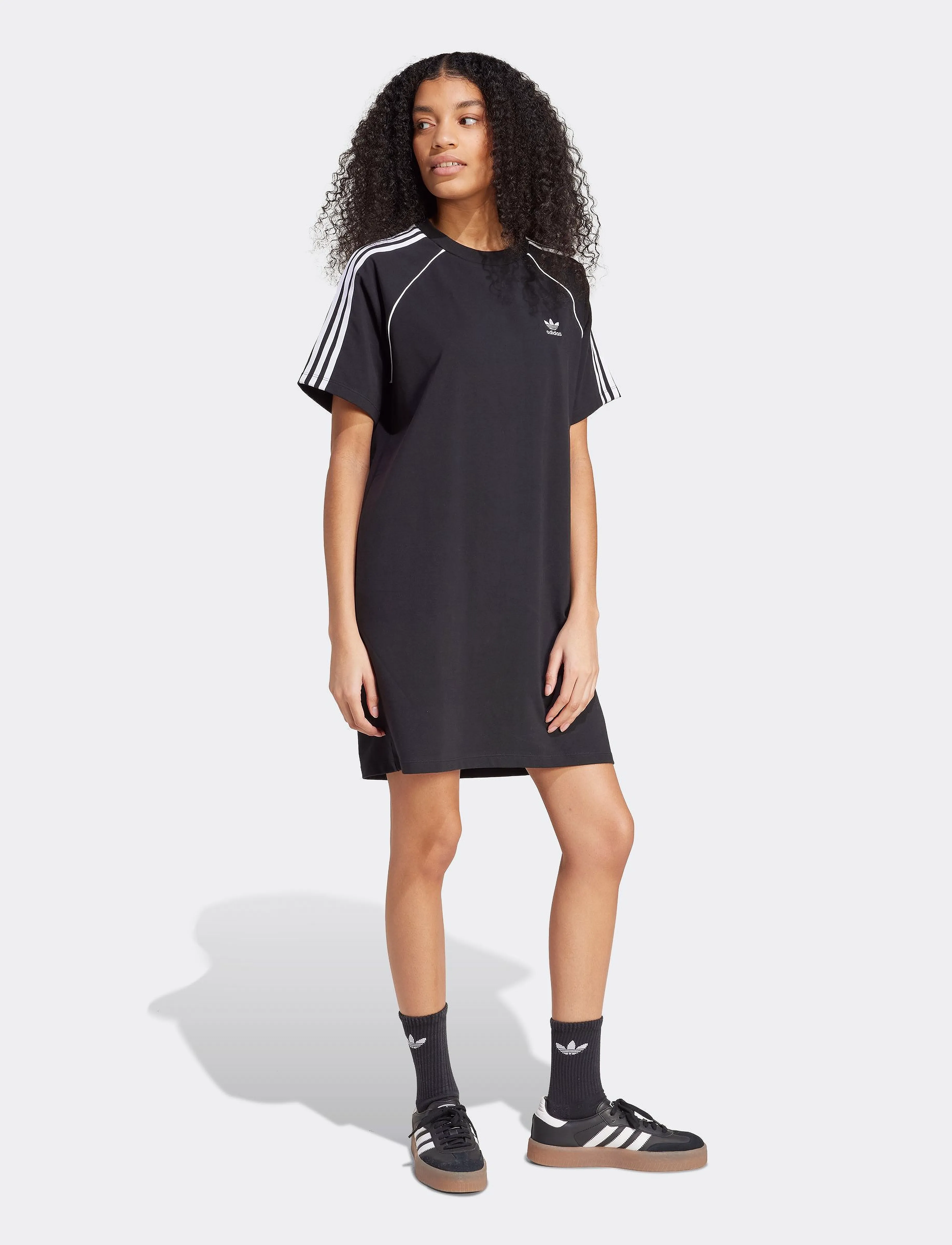 adidas Originals - SST TEE DRESS - black/white - 5
