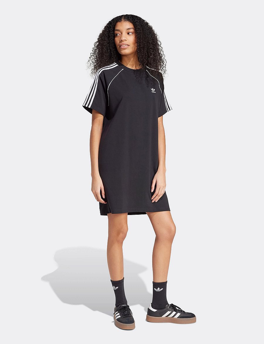 adidas Originals - SST TEE DRESS - black/white - 5