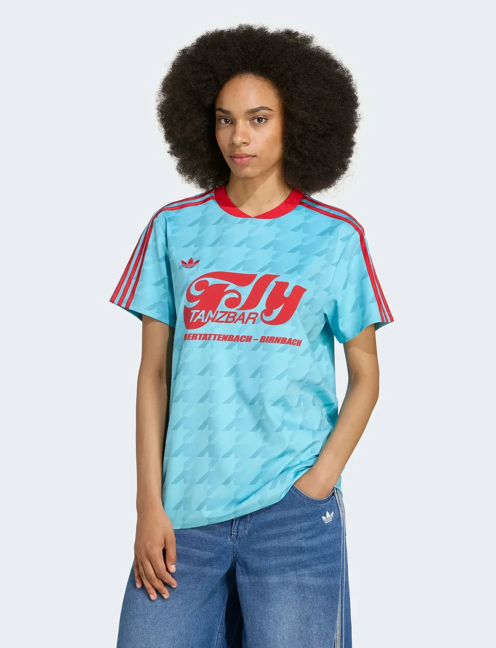 adidas Originals - FOOTIE JERSEY - t-shirts - bluglo - 0