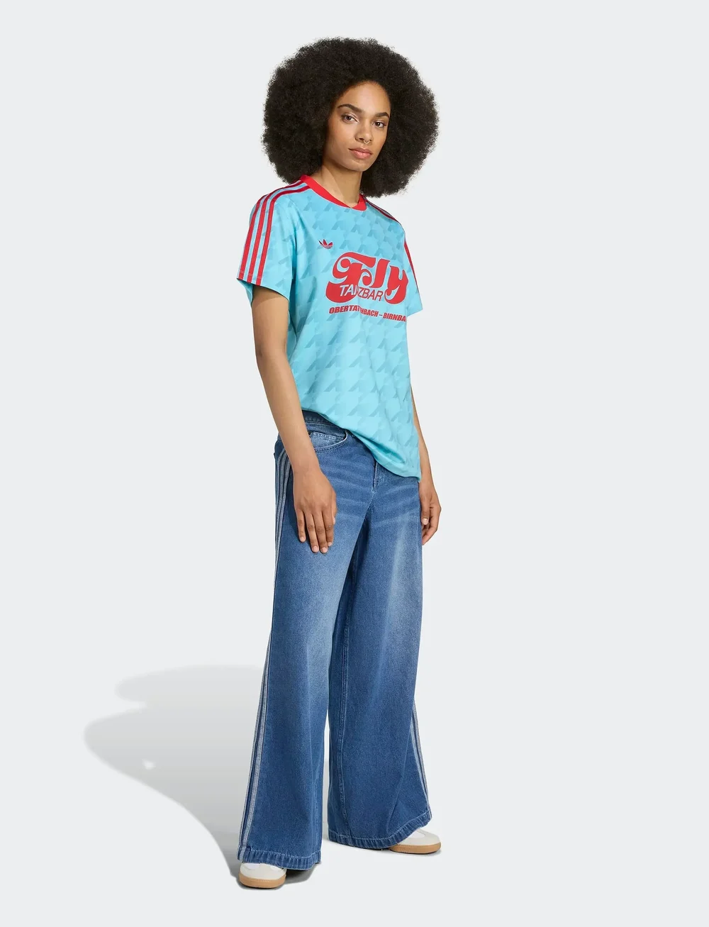 adidas Originals - FOOTIE JERSEY - t-shirts - bluglo - 5