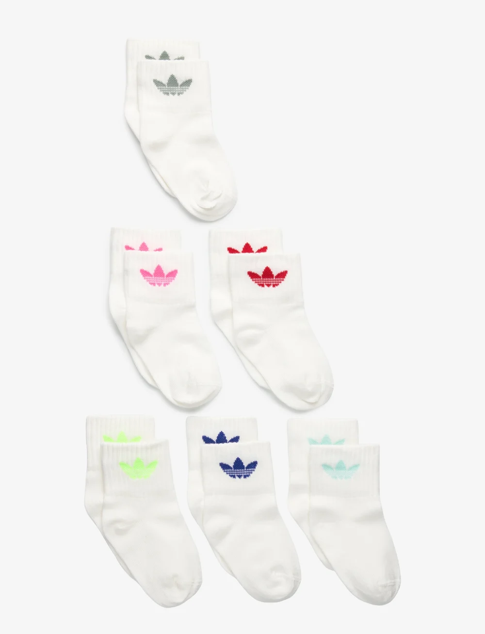 adidas Originals - KIDS SOCK 6PP - baby-socken - lucpnk/betsca/siggnr/ - 0