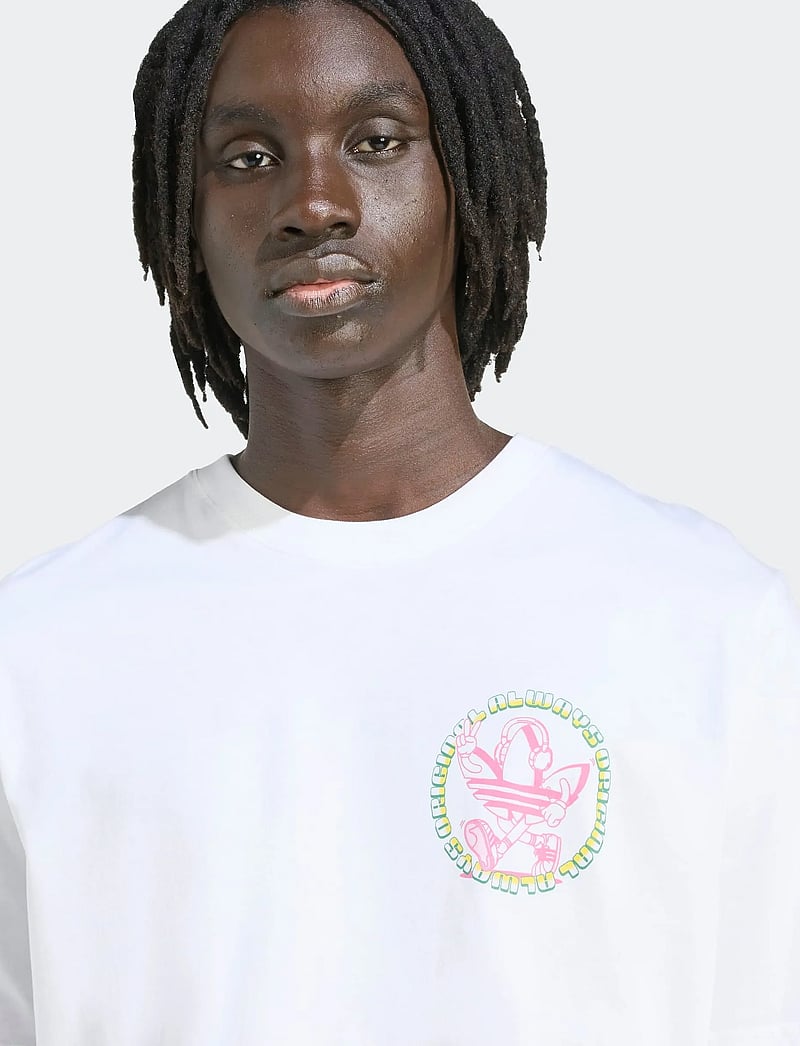 adidas Originals - GRAPHIC TEE LO - t-shirts - white - 2