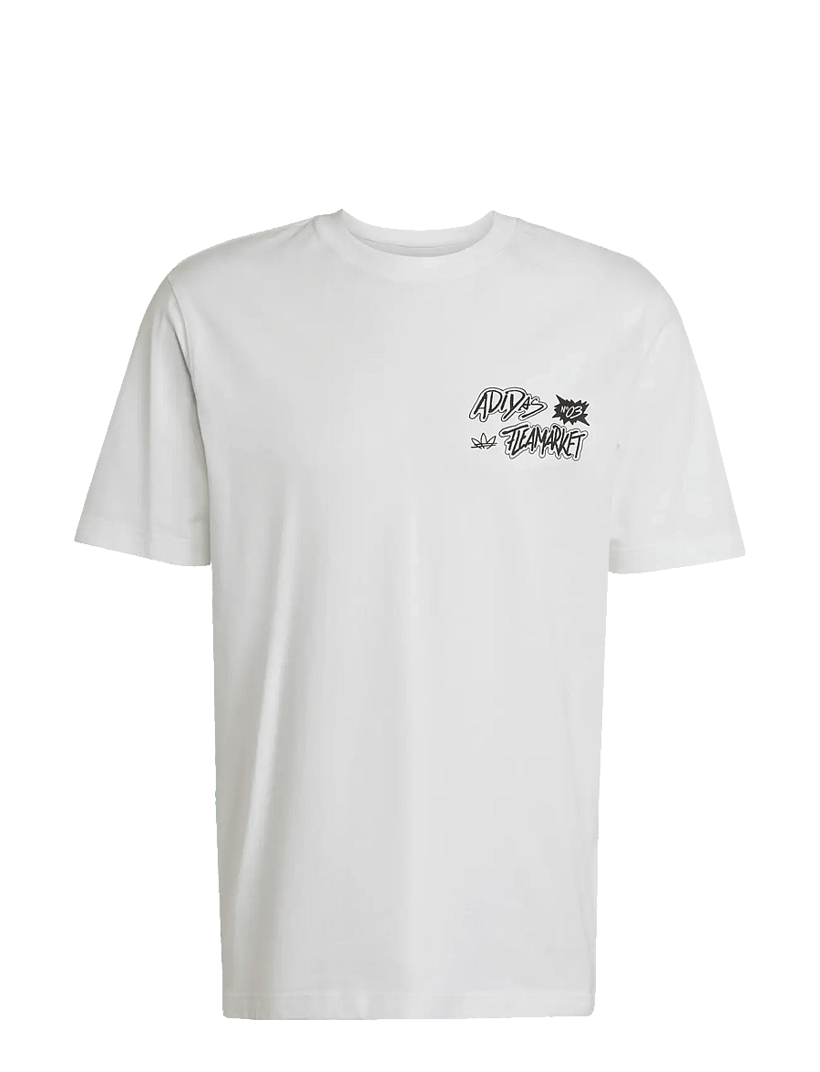 adidas Originals - GRAPHIC LO SS T - oberteile & t-shirts - white - 1