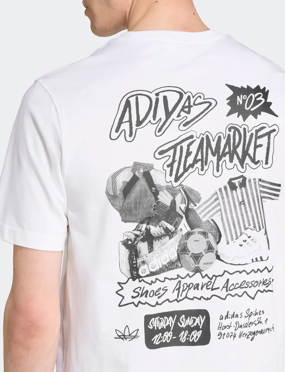 adidas Originals - GRAPHIC LO SS T - oberteile & t-shirts - white - 2