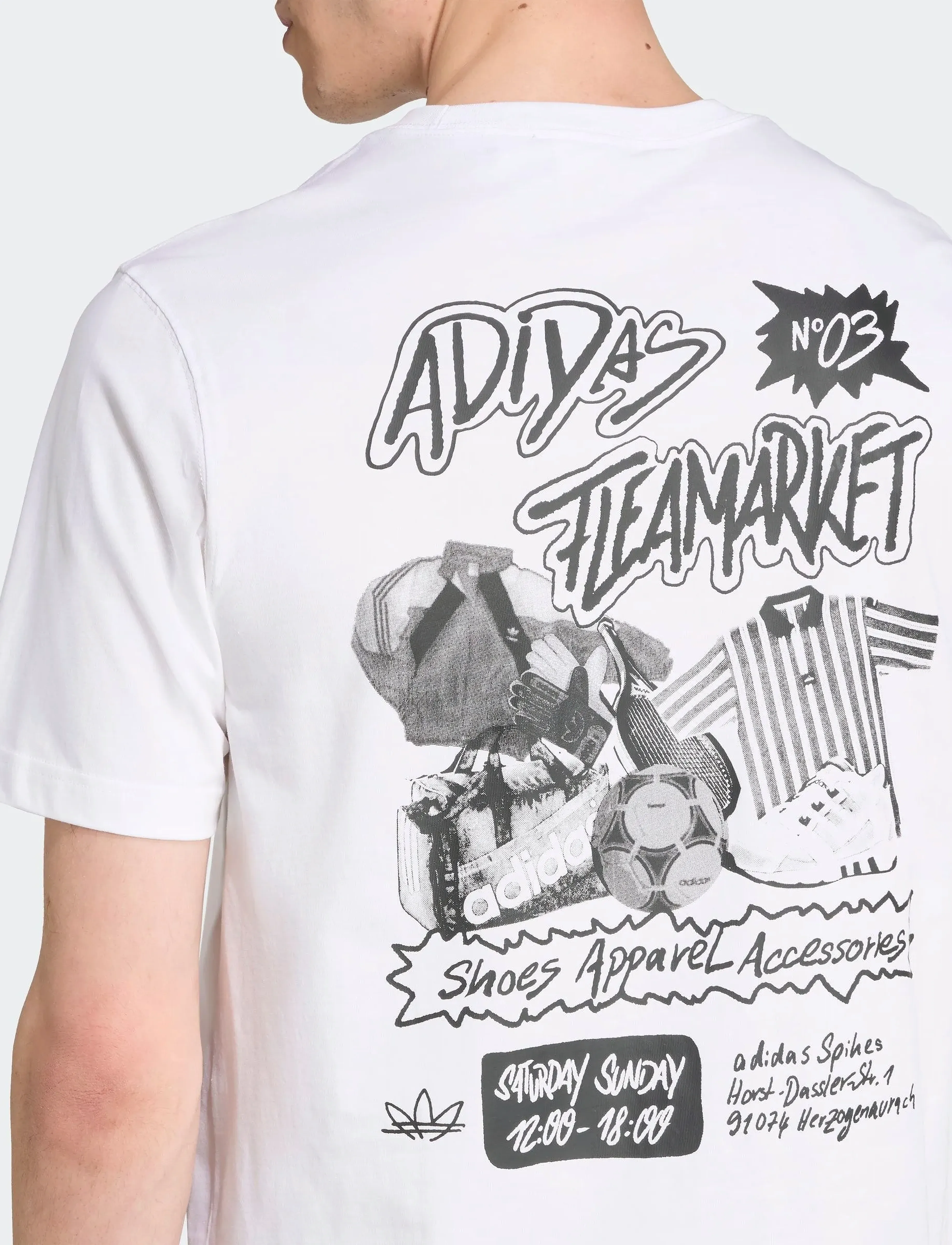adidas Originals - GRAPHIC LO SS T - topi un t-krekli - white - 2