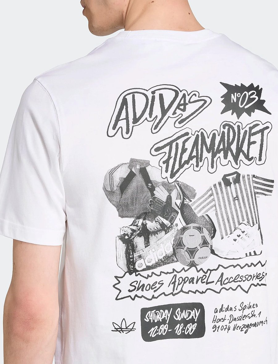 adidas Originals - GRAPHIC LO SS T - oberteile & t-shirts - white - 2