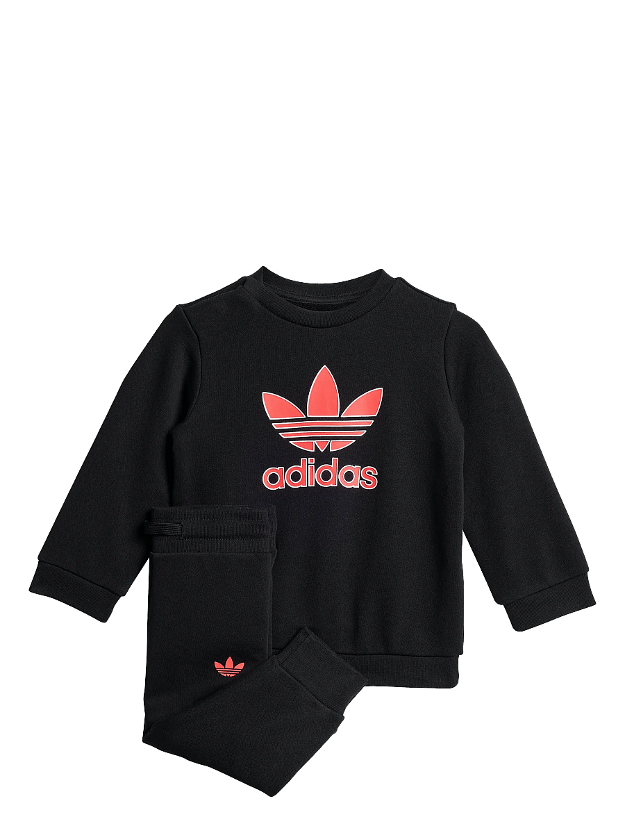 adidas Originals - CREW SET - trainingspakken en tweedelige sets - black/lucred - 0